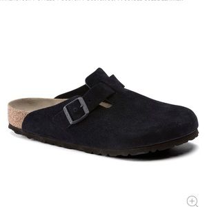 Birkenstock Boston Soft Footbed Suede Leather